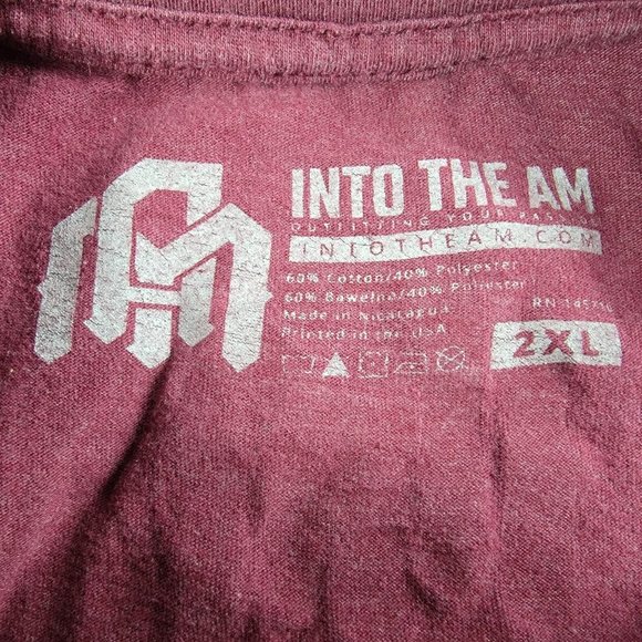 Into The Am Mens 2XL Astronaut Moon Man Palm Trees Surf Board Short Sleeve T Shi - Picture 4 of 9